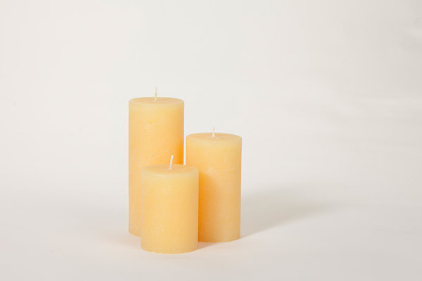 Stumpen-Kerze vanille Ice